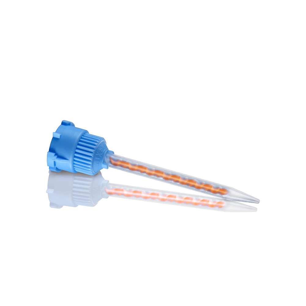 Visalys Temp Mixing Tips, 50 Pack Mixing tips, (blue-orange)
