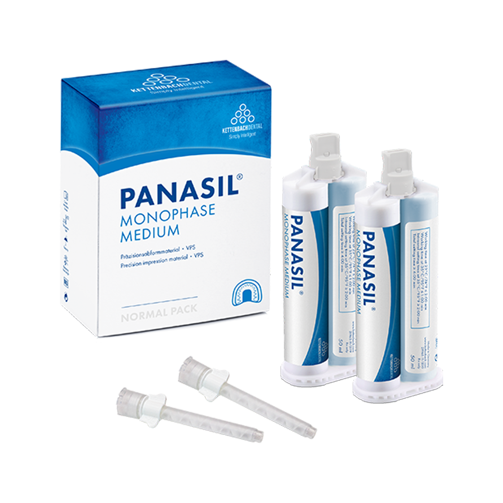 Panasil monophase Medium Normal pack 2 x 50 ml, 6 mixing tips