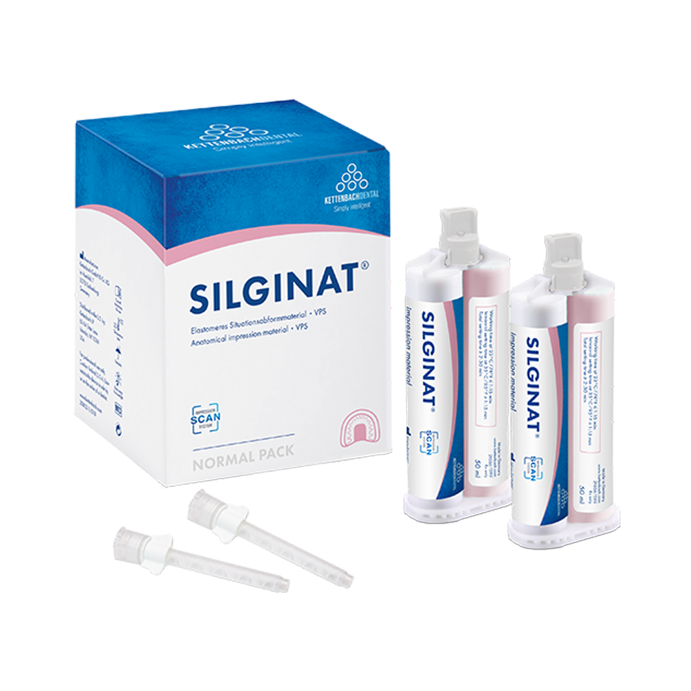 Silginat Normal pack 6 x 50 ml, 6 mixing tips
