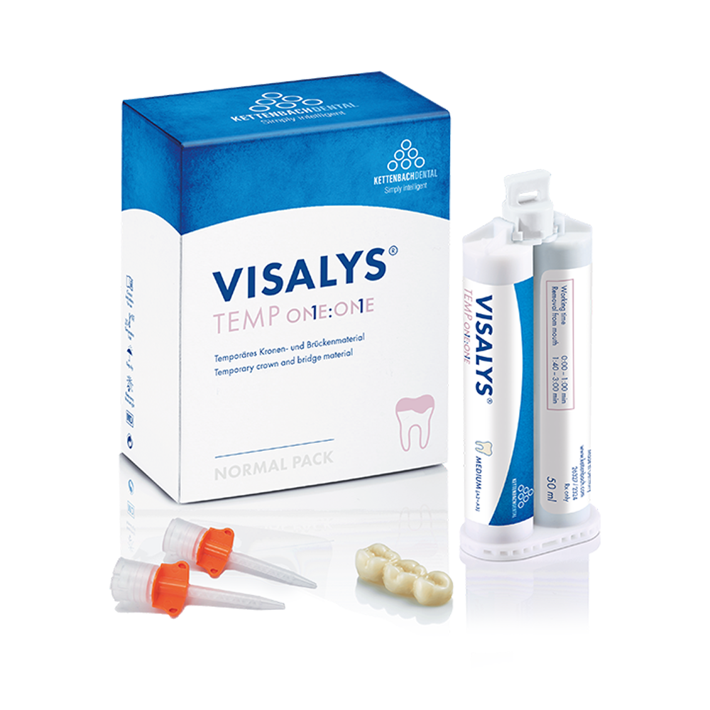 Visalys Temp One:One Normal Pack (Natural Bleach) (1 x 50 ml + 15 mixing tips)