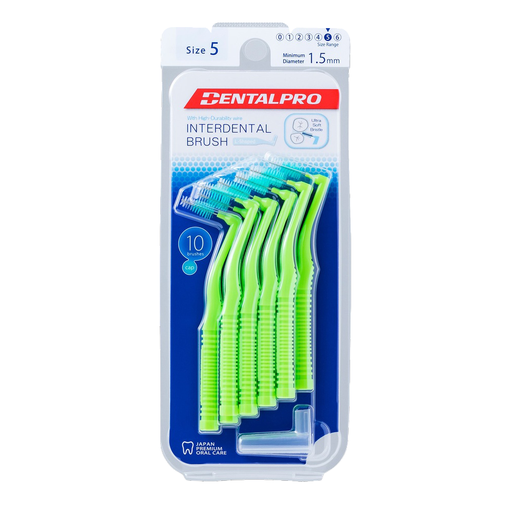 [ADENL10P5L] ID Brush L-Shape DentalPro - 5 L (6 Packs of 10)